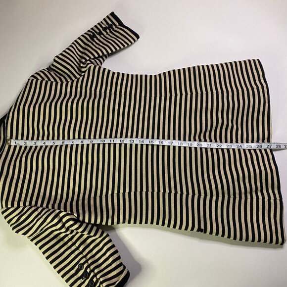 ELIZABETH & JAMES Stripe Ivory/Black Jacket Size 2 - Picture 12 of 13